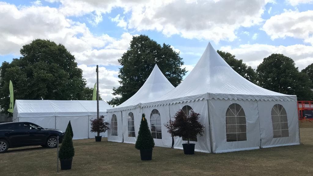 DBL Display Systems โ pagoda tent at UK agricultural show